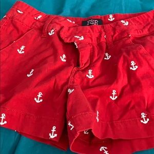 Red Anchor Shorts